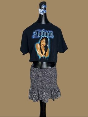 Japna white floral skirt